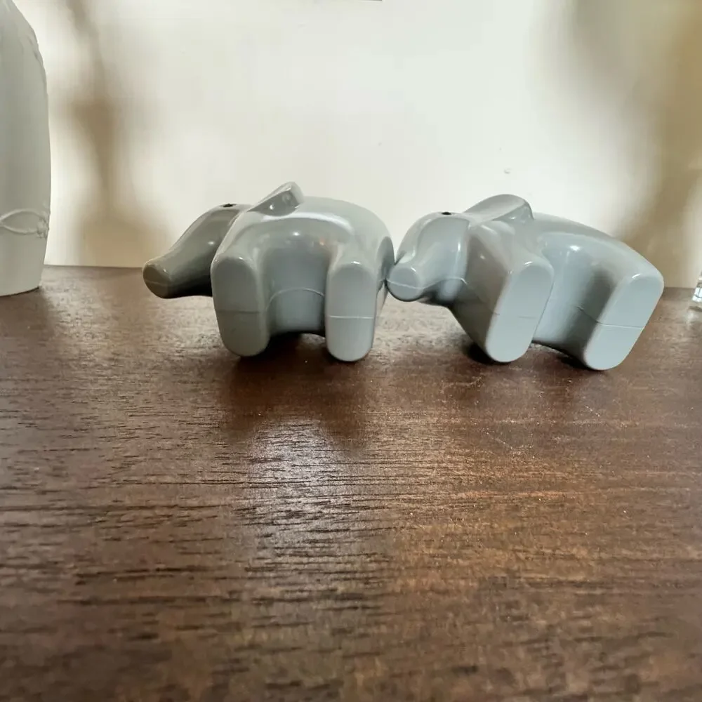 VTG Little Tikes Noah's Ark Elephant TWO Pretend Play Toy Animal Zoo Bible Story